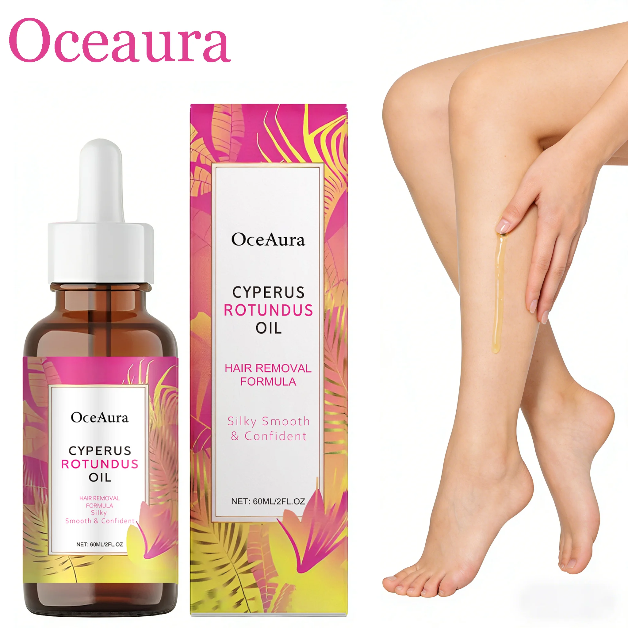 Oceaura Hair Removal Care Oil Moisturizing Gentle Remove Hair Smoothing Pore Shrink Nourishing Non-irritating Mild For Skin Care_voghion.com