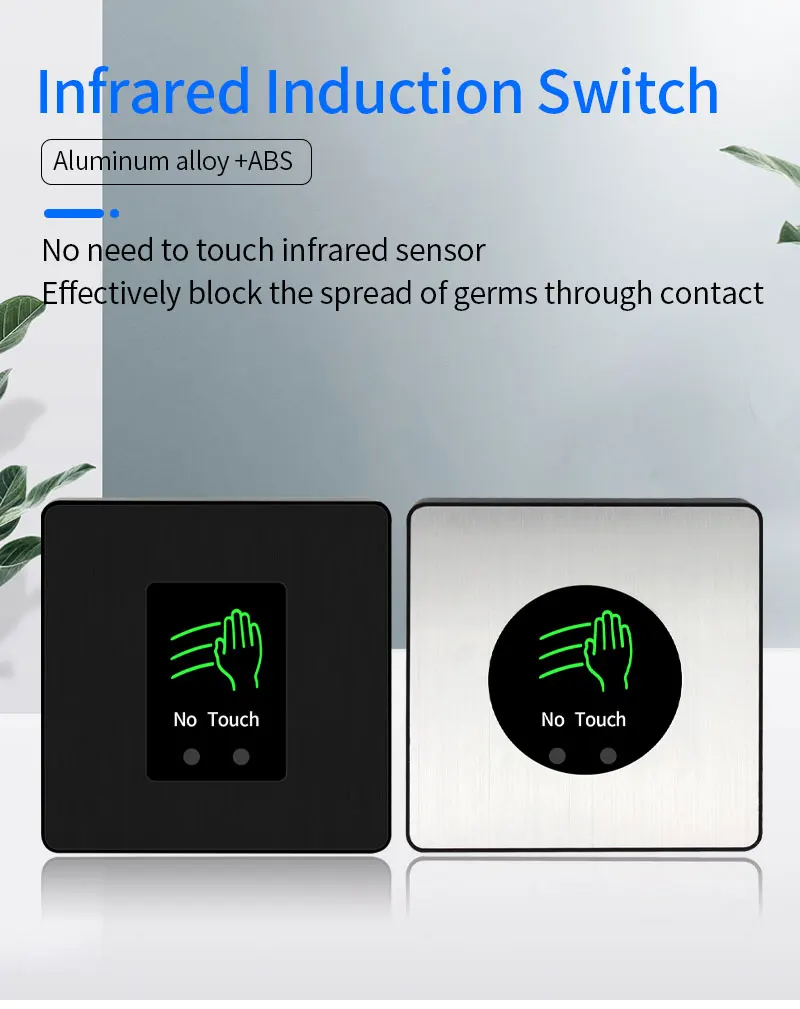 Touchless Door Access Exit Button with Infrared Sensor LED COM NO NC for Access