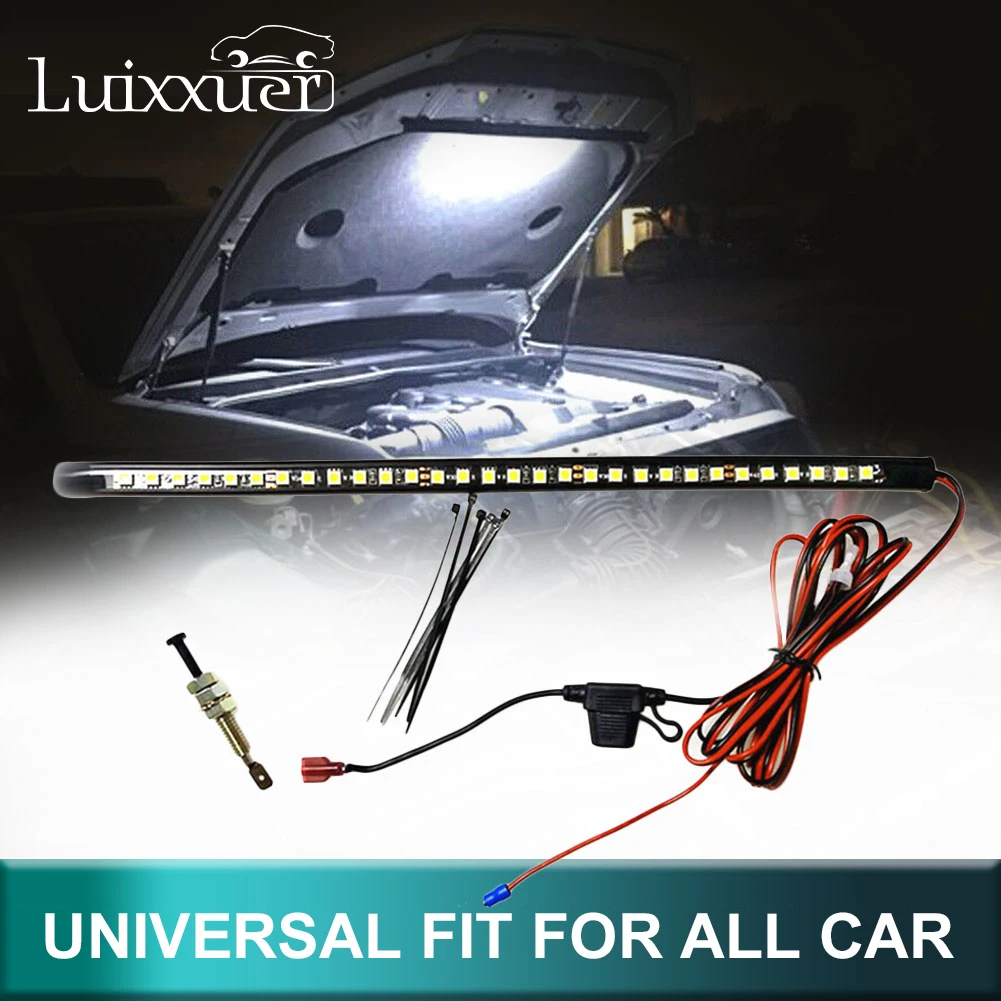 Underhood Light Bar Universal Under Hood LED Light Kit – White, 12V, Automatic On/Off, Fits Any Car/Truck Off Road Hood Lights - Foto 7