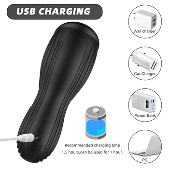 Penis Delay Trainer 10 Modes Male Masturbator Vibrator Automatic Oral Climax Sex Glans Stimulate Massager Adult Sex Toys For Men 5