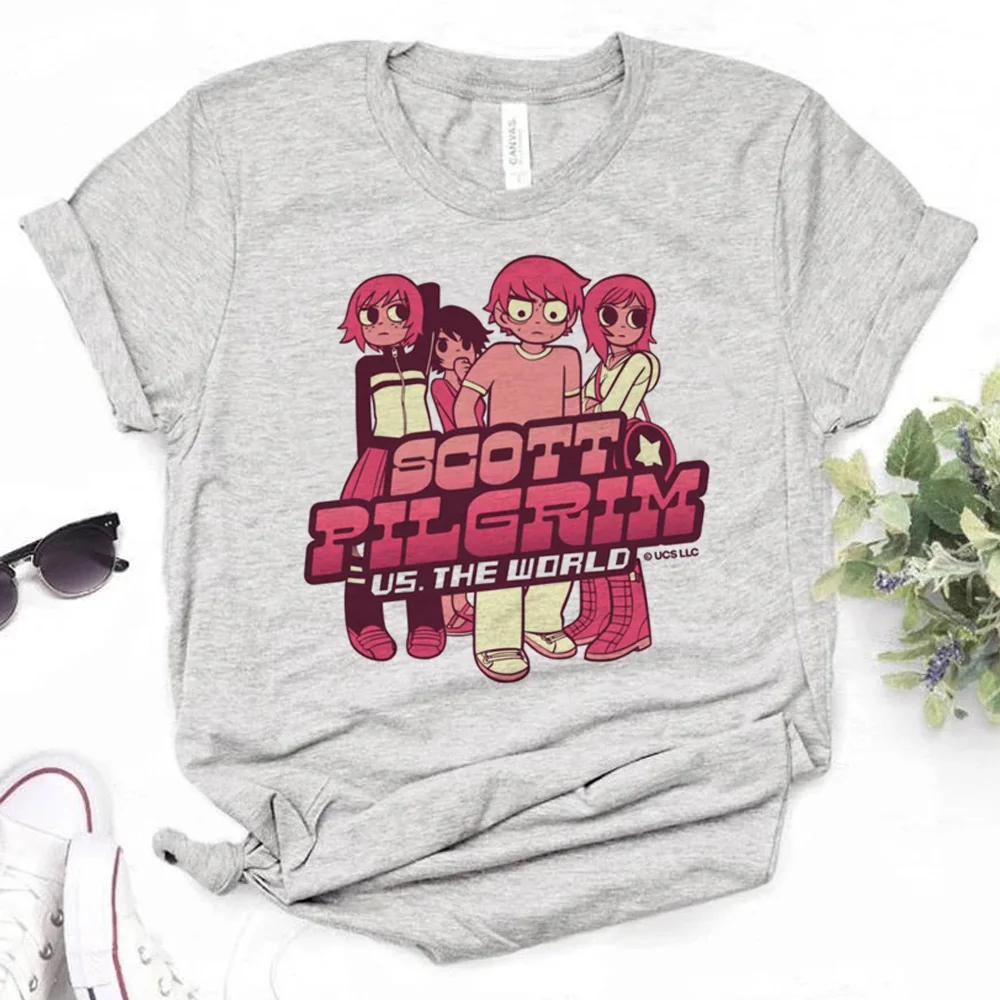 Scott Pilgrim Top Donna Designer Tshirt Ragazza Vestiti Giapponesi
