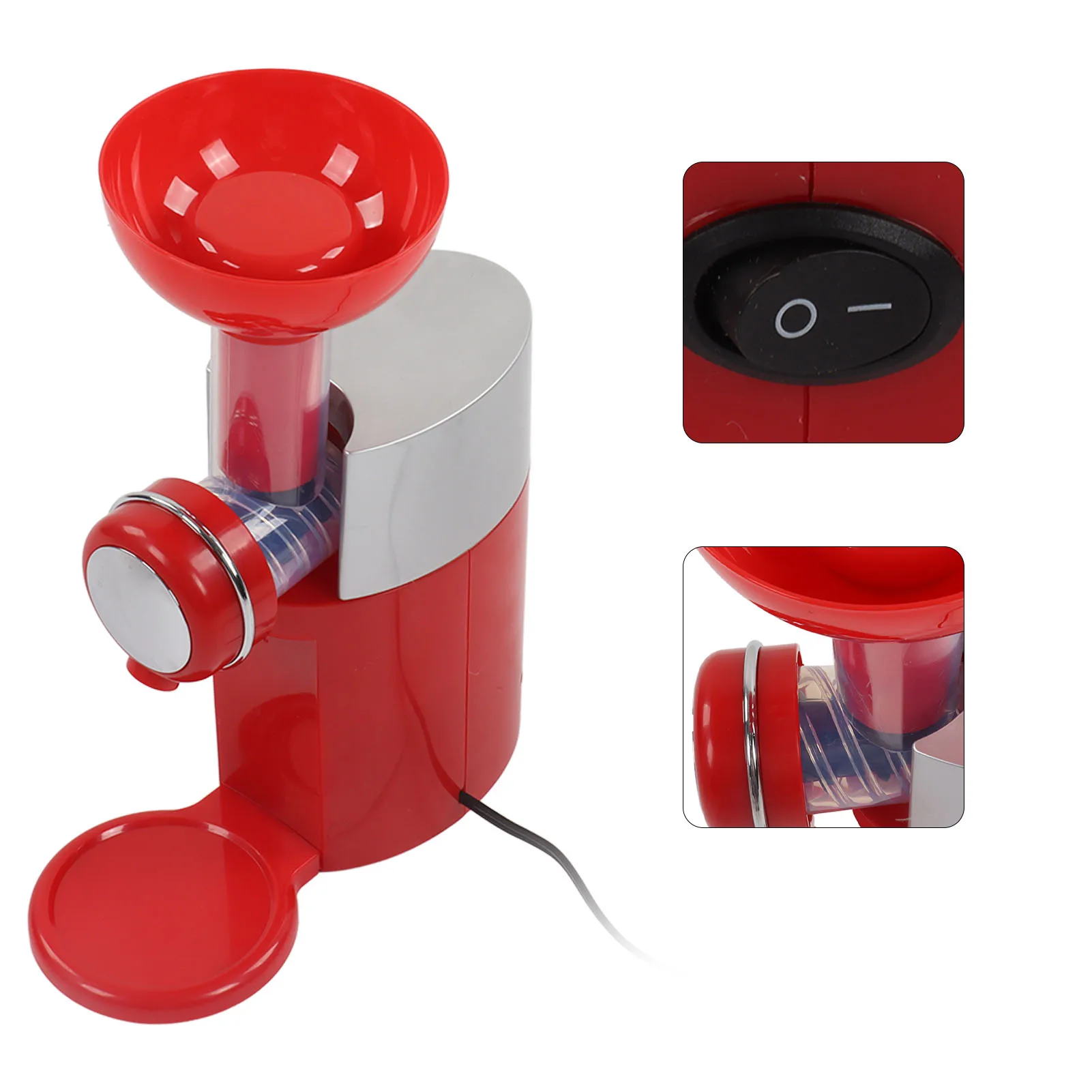 160W Automatic Frozen Fruit Dessert Machine Fruit Ice Cream Machine Maker Milkshake Machine for Home Kitchen 4
