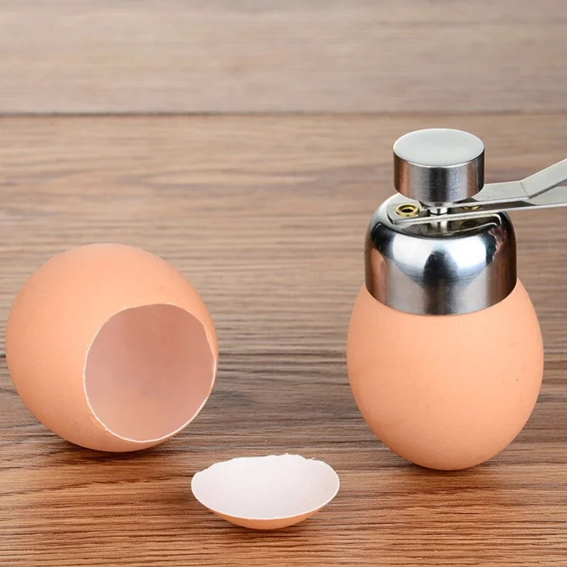 Practical Metal Egg Scissors Egg Topper Cutter Shell Opener Stainless Steel Boiled Raw Open Creative Kitchen Tools Set egg shell opener egg opener egg shell scissors