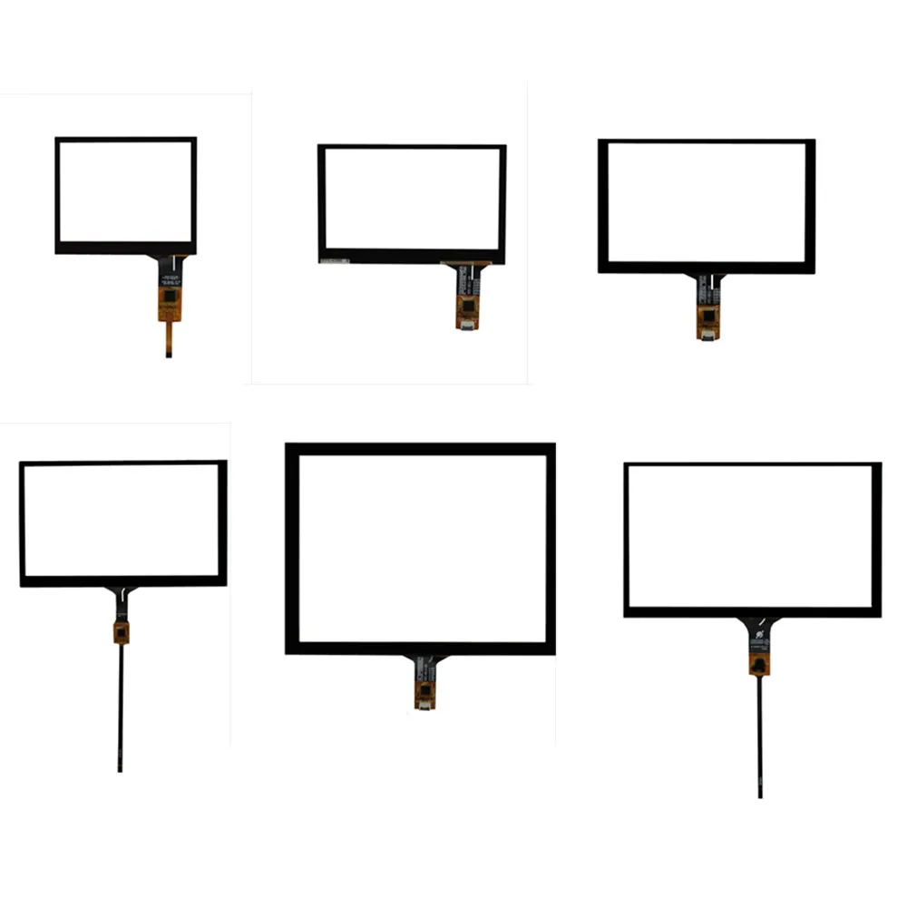 Polegada Universal Capacitivo Touchscreen Digitador para a Navegação do Carro Multimídia Painel de Toque Vidro 3.5 4.3 6.5