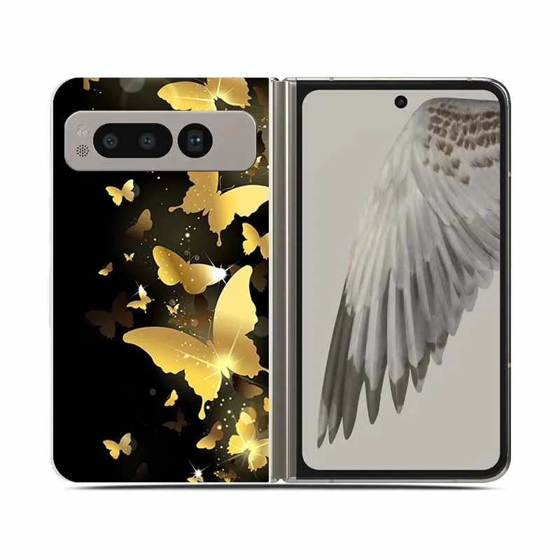 Clear Shockproof Hard Plastic Phone Case for Foldable Devices - 7.6 Protective Back Cover