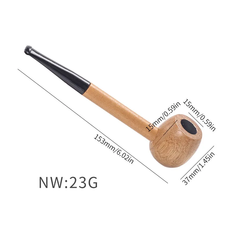 Wooden Smoking Tobacco Pipe Retro Straight Tobacco Filter Pipe Wood Smoking Wooden Gift smoking accessories,tobacco pipe,tobacco smoking accessories,smoking pipe