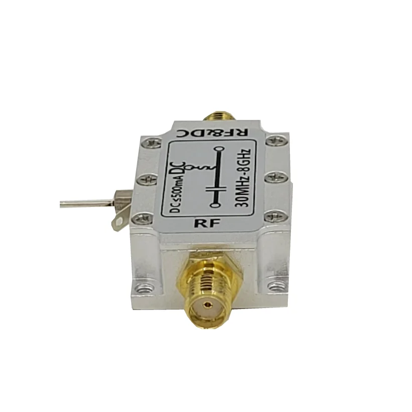 

Bias RF Coaxial DC Isolator DC Bias 30M-8GHz Amplifier DC Power Supply