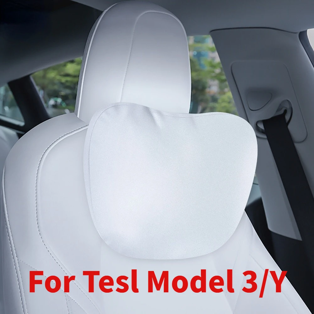 テスラのためのモデル3モデルyヘッドレスト用Model3 2021シート腰椎首2022テスラ車アクセサリー AliExpress