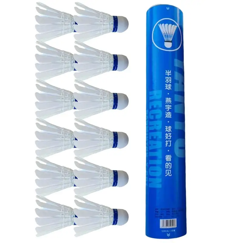 Feather Shuttles Badminton 3/6/12X High Durability High Stability for Beginners