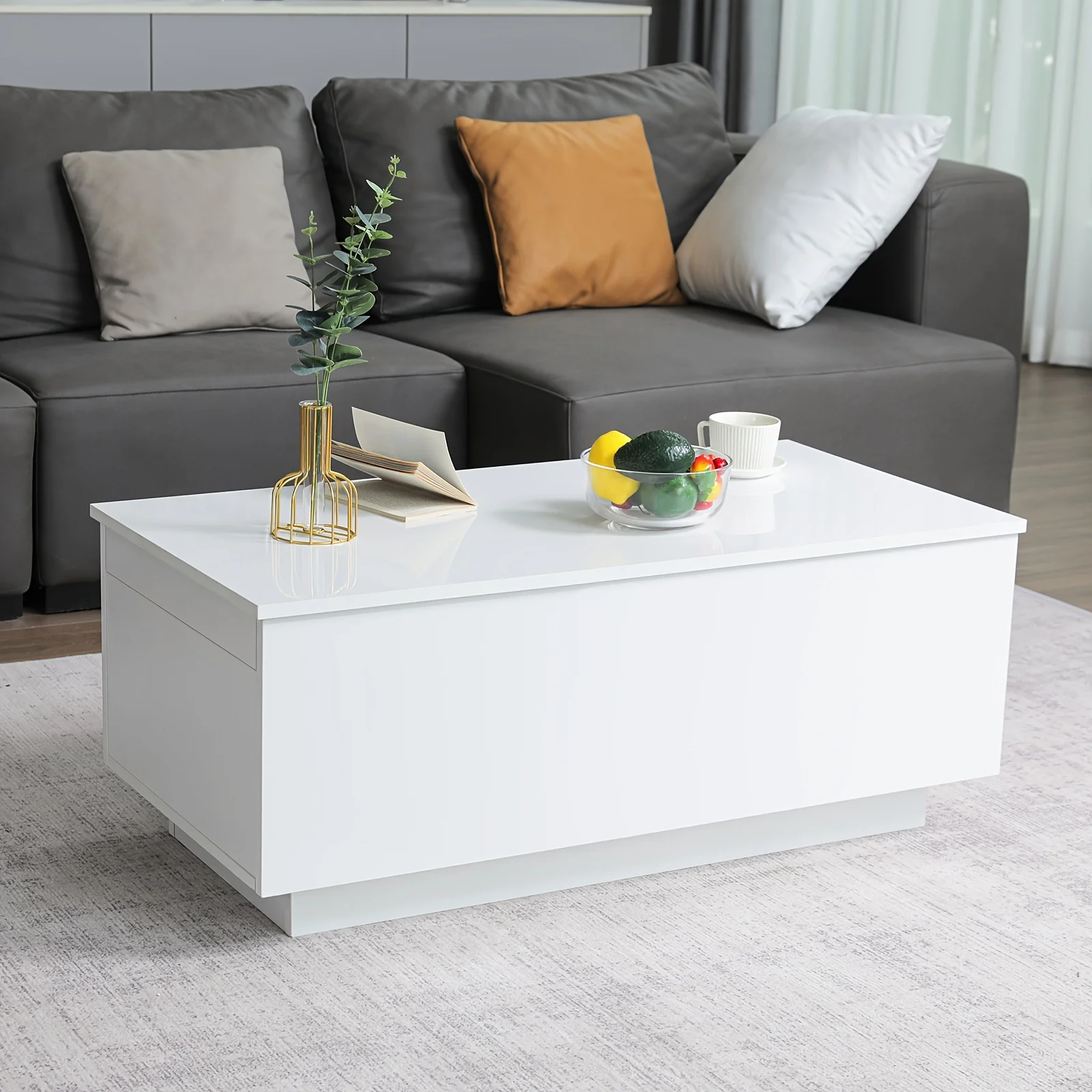 Coffee Table for Living Room Lift Top Coffee Tables White Modern Center Table