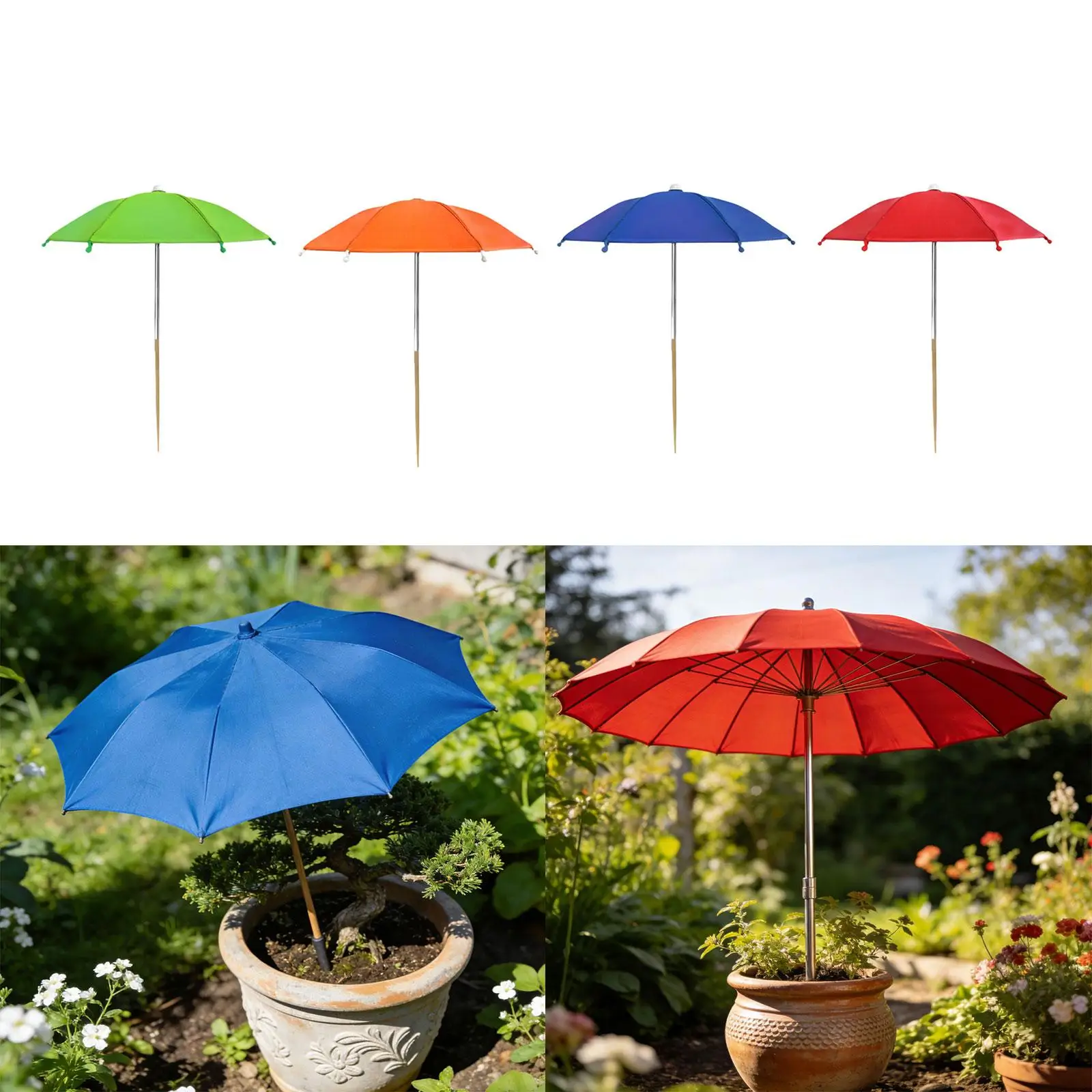 Patio Shade Umbrella for Plants Cloth Steel Frame Weather Resistant Mini Parasol Sun Protection for Garden Patio Shade Umbrella for Plants Cloth Steel Frame Weather Resistant Mini Parasol Sun Protection for Garden