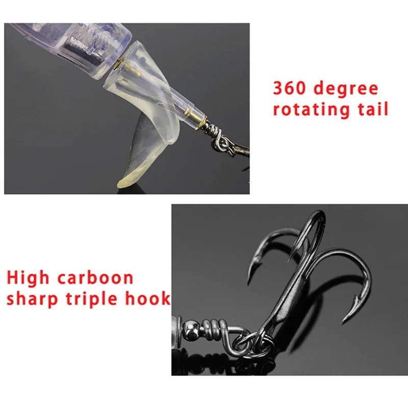 Whopper Plopper Popper Propeller Topwater Fishing Lures 13g Artificial Bait Hard Crankbait Wobblers Rotating Tail Fishing Tackle fishing lure