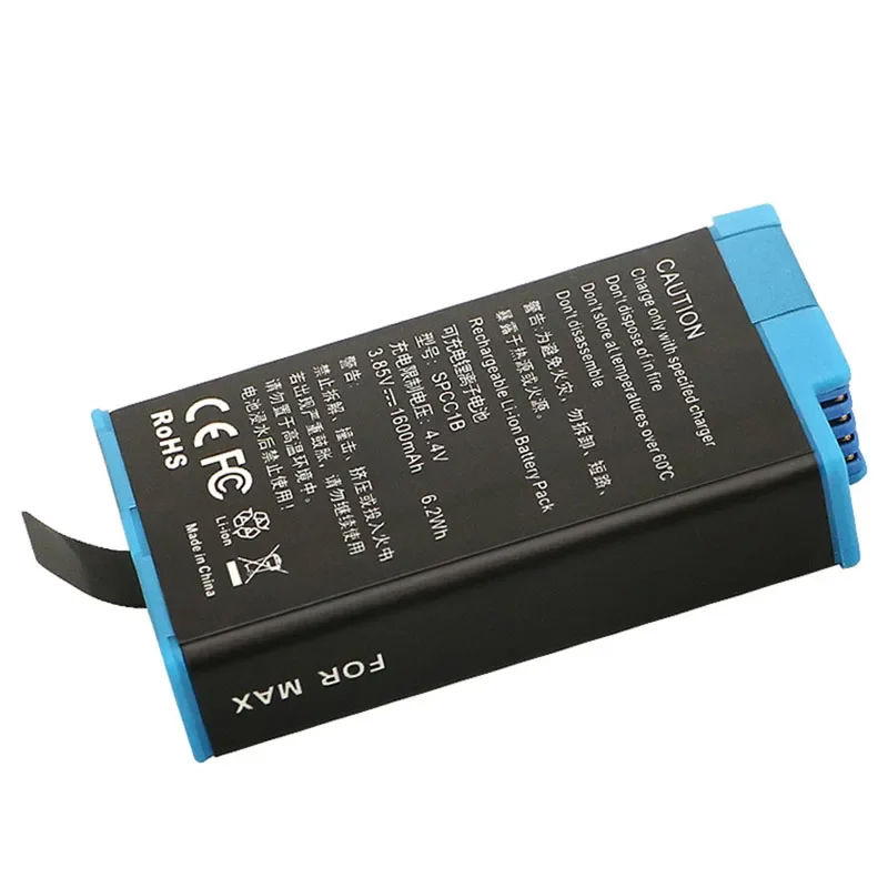 Caméra Action Sport 4K 1600mAh Lot Batteries