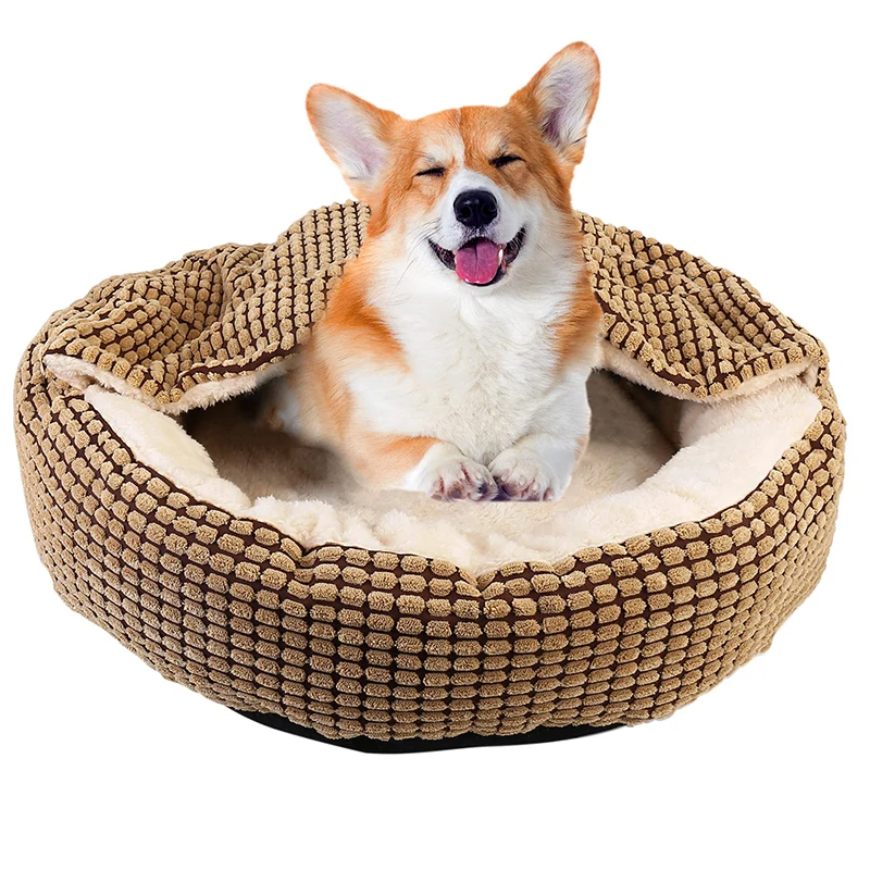 Title 11, Benepaw Cozy Dog Bed Hooded Fluffy Orthopedic R...
