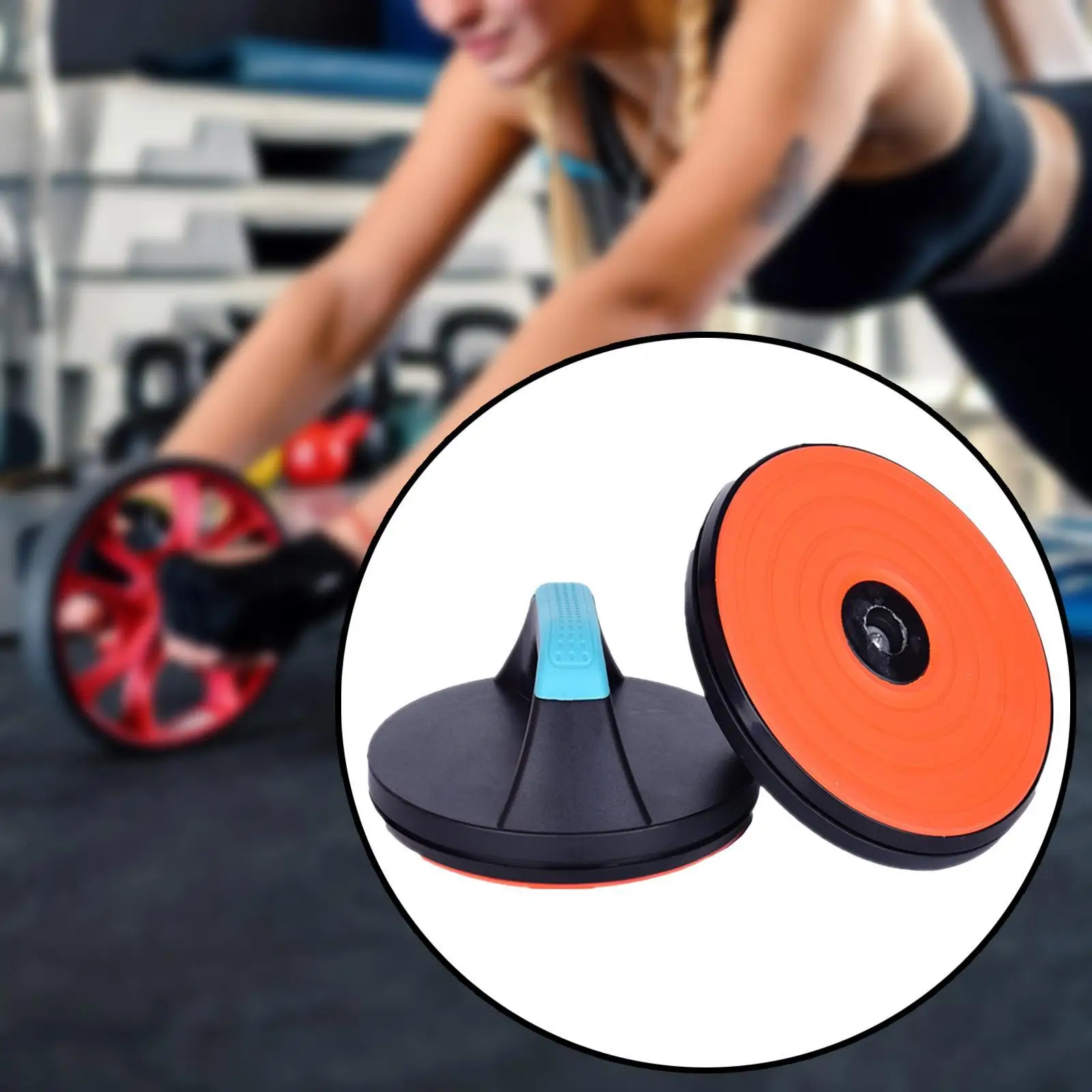 2x Rotating Push up Handles Pushup Stands,Round,360 Degree Rotatable,Push up Bar Training Equipment for Fitness Gym