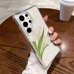 Floral Design Silicone Phone Case Cover - SamsungA55 5G (LJ59)