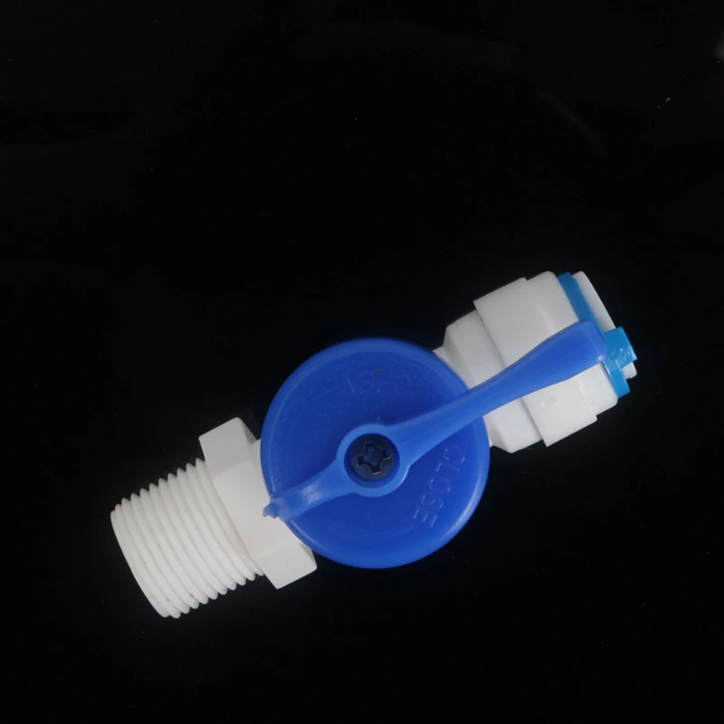 10 Valvole A Sfera A Innesto Rapido 3/8" Per Tubi RODI, Depuratori Acqua, Irrigazione - Raccordi Push To Connect
