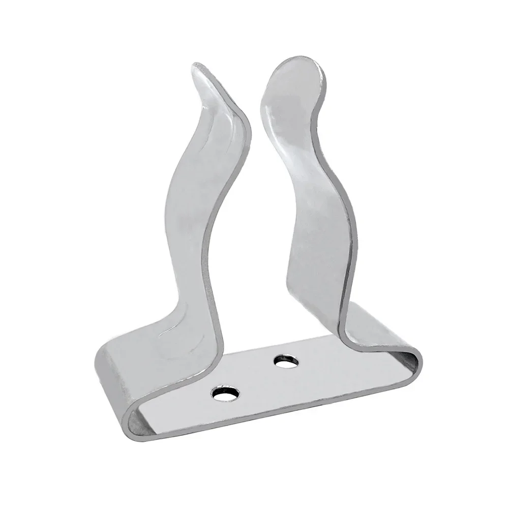 1Pc Boat Hook Holder Clips 304 Stainless Steel Paddle Fixed Bracket Spring Clip Marine Yacht RV Hardware Accessories