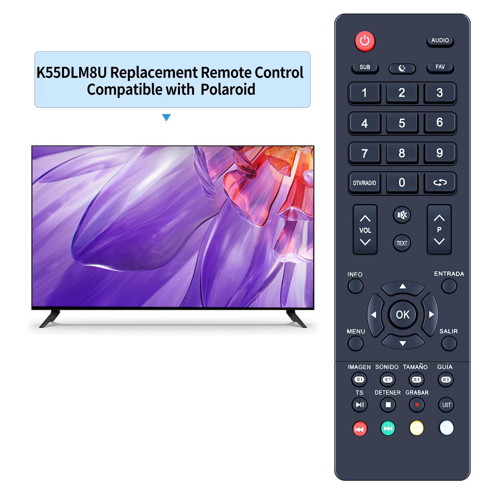 TD 시스템용 리모컨, 4K 스마트 TV, K24DLM8HS, K32DLM7H, K40DLM7F, K49DLM8U