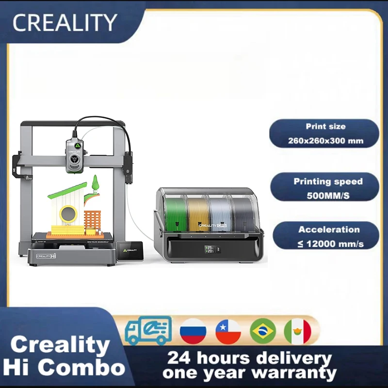 Creality Hi Combo Imprimante 3d En Métal Core Xz 500mm/s Impression