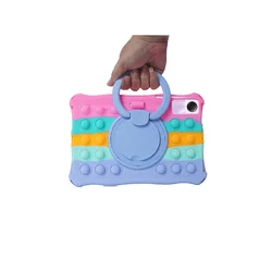 Kids-Friendly 360° Rotating Shockproof Tablet Case - Soft Silicone Lightweight Shell for HW Matepad SE 11inch (CPink NO Strap NOPen)