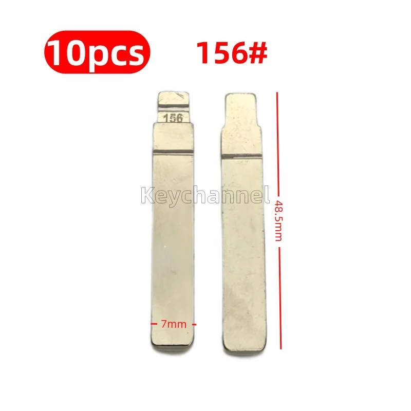 Keychannel 10PCS ใบมีด156 # KD Blade Kia Flip Blank สำหรับ Kia K5 SY5JFRGE04เปลี่ยนรีโมทสำหรับ Hyundai Verna