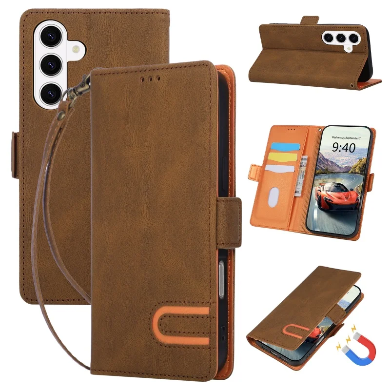 Vintage Leather Wallet Phone Case with Card Holder