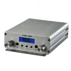 CZE-15A 15W FM Radio Transmitter 2 Level Power FM  Broadcasting 3W / 15 Watt Long Range Radio Broadcast Station for Church