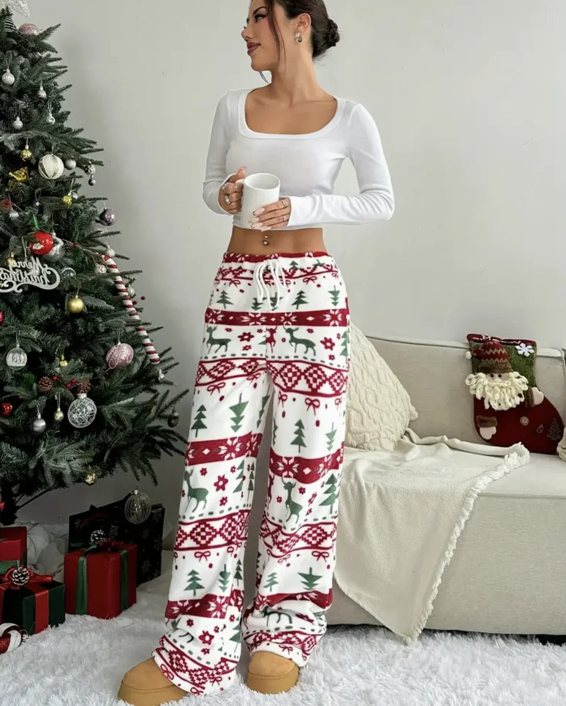 Abbigliamento da donna elegante casual alla moda sport all'aria aperta casa calda, pantaloni lunghi elastici autunnali e invernali Abbigliamento da donna - immagine 5