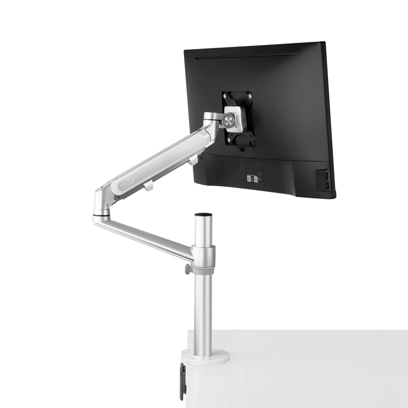 Pro Dupla Utilização Alunimum 12-17 Polegada Portátil Titular Mola de Gás Braço Mais Vesa 10-32 Monitor Monitor Cabeça de Montagem 75 100 mm Carga 8kgs Ol1s - Image 6
