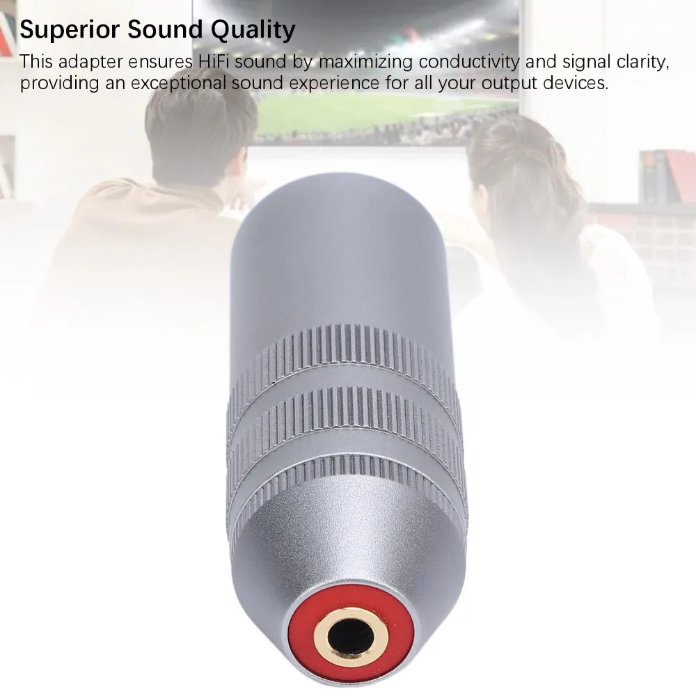 메탈 4핀 XLR 남성 커넥터 플러그 앤 플레이 사운드 전송 XLR 남성-3.5mm 밸런스드 여성 마이크 어댑터 (믹서용)