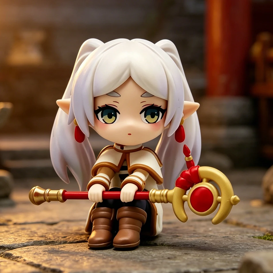 Anime Frieren Action Figure PVC Doll - Standing & Sitting Postures | Desktop Accessories & Gifts