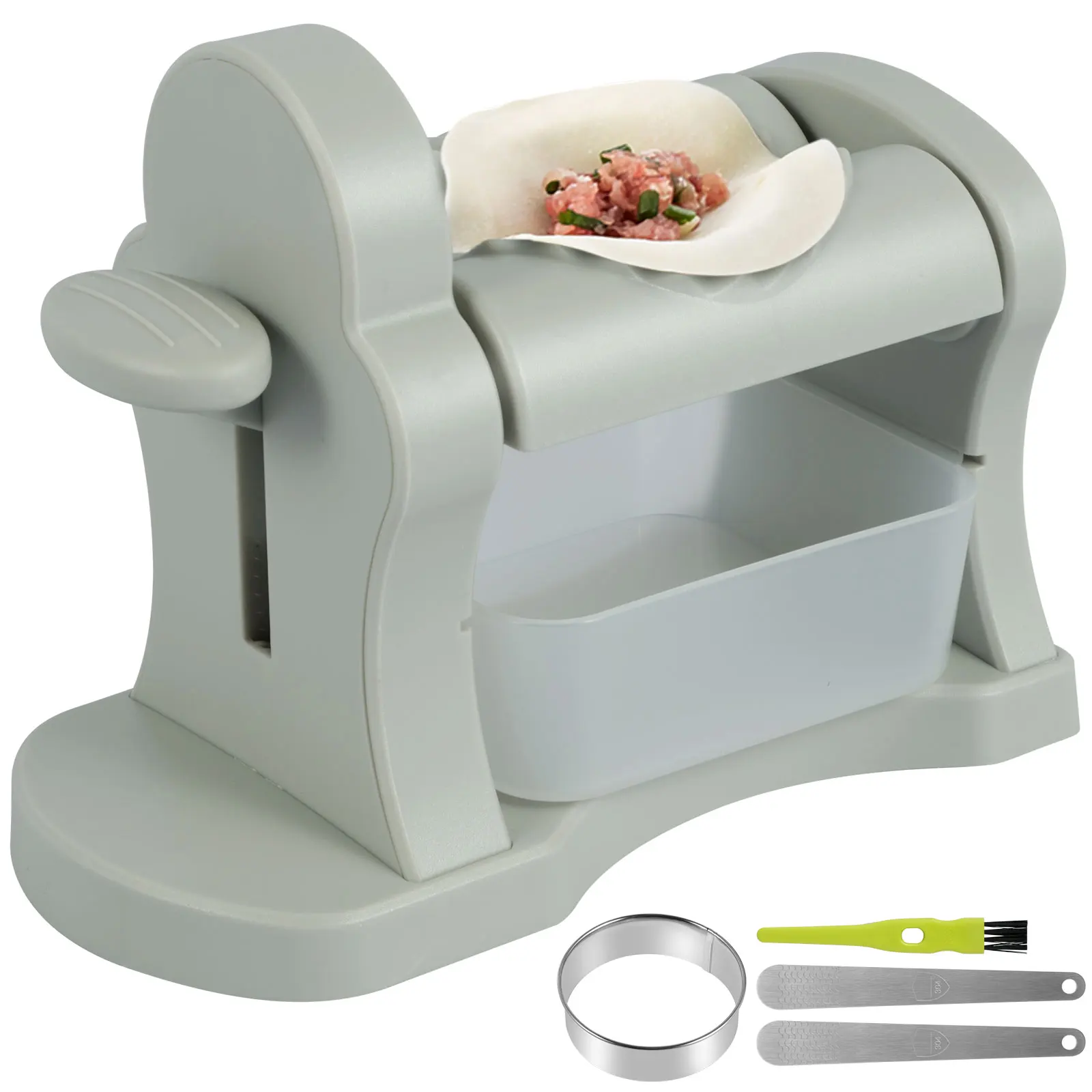 

Semi-Automatic Dumpling Maker Machine Dumpling Mould Pressing Dumpling Skin Mould DIY Empanadas Making Tool Kitchen Accessories