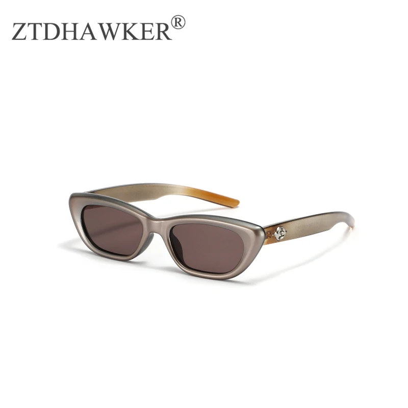

2023 New Square Pointed Cat Glasses Star Style Pearl Color Personalized Fashion Trend Women's Sunglasses