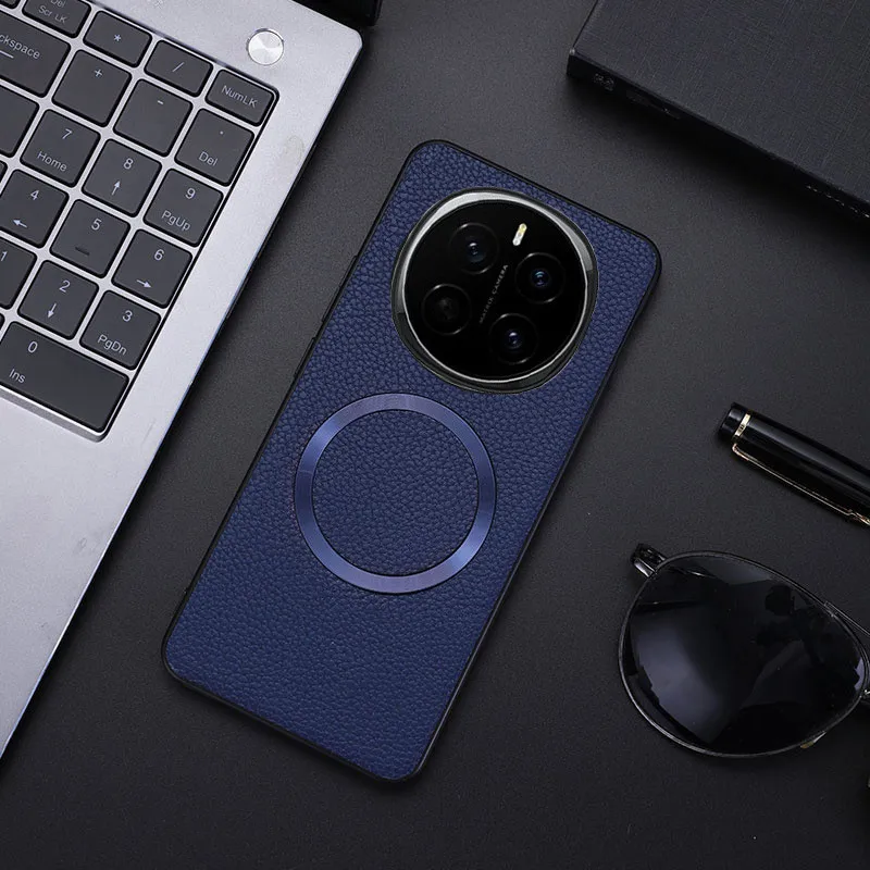 Premium PU Leather Lichee Pattern Magnetic Protective Case