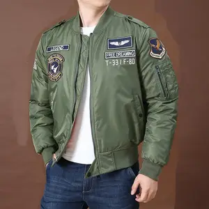 Image for Pilot's trendy jacket, men's embroidered baseball  