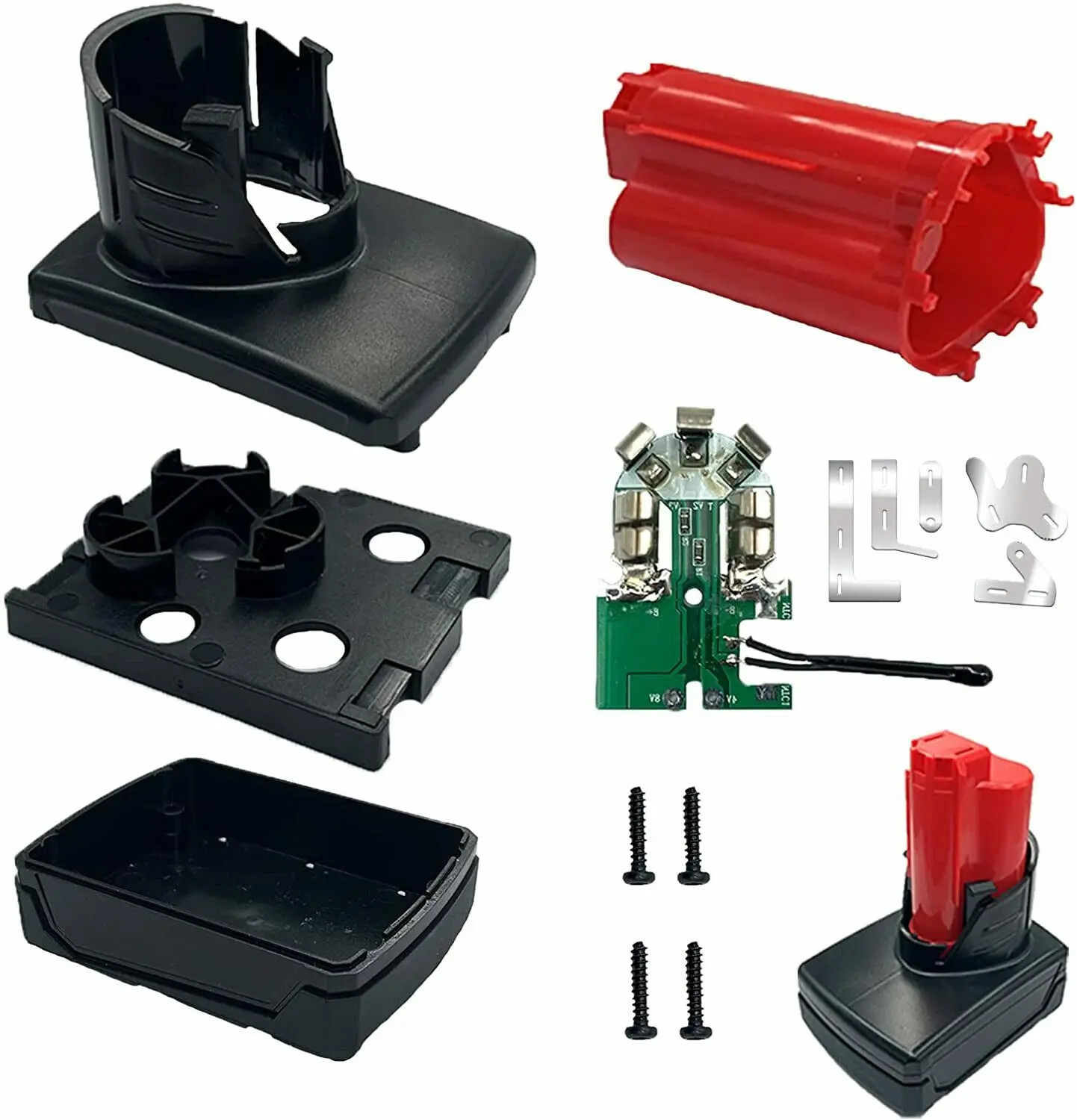 M12 Li-ion Battery Case PCB Charging Protection Circuit Board Shell Box For Milwaukee M12 XC Lithium Battery