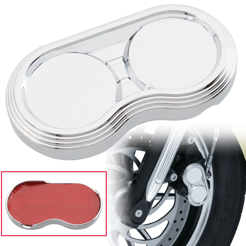 

Motorcycle Accessories Chrome Front Brake Caliper Covers Insert Sticker Protector Guard ABS Plastic For Indian Scout 2015-2019