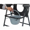 Hospital folding commode potty chair adult for elderly or basin for bathing seat 4