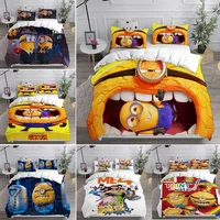 Despicable Me 4 Bedding Sets Comforter Quilt Bed Cover Duvet Cover Pillow Case 2-3 Pieces Sets Kids Adult Size 1