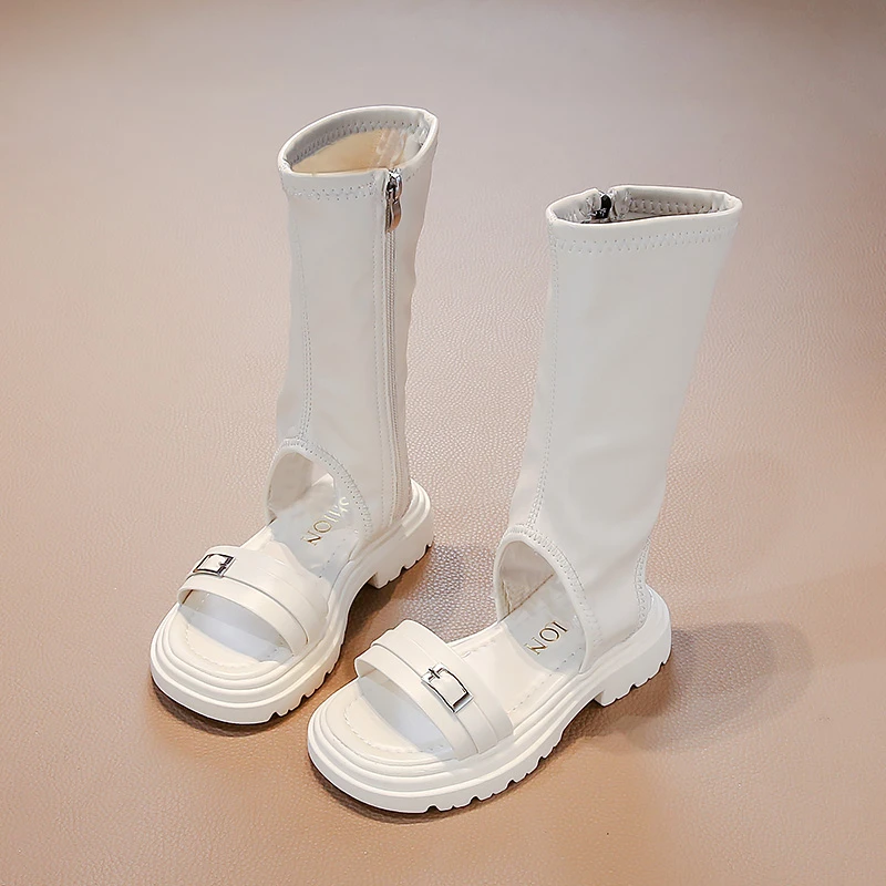 새로운 여름 어린이 샌들 로마 부츠 하이 탑 소녀 샌들 키즈 검투사 샌들 뜨거운 판매  소녀 신발 Zapatos De 여성