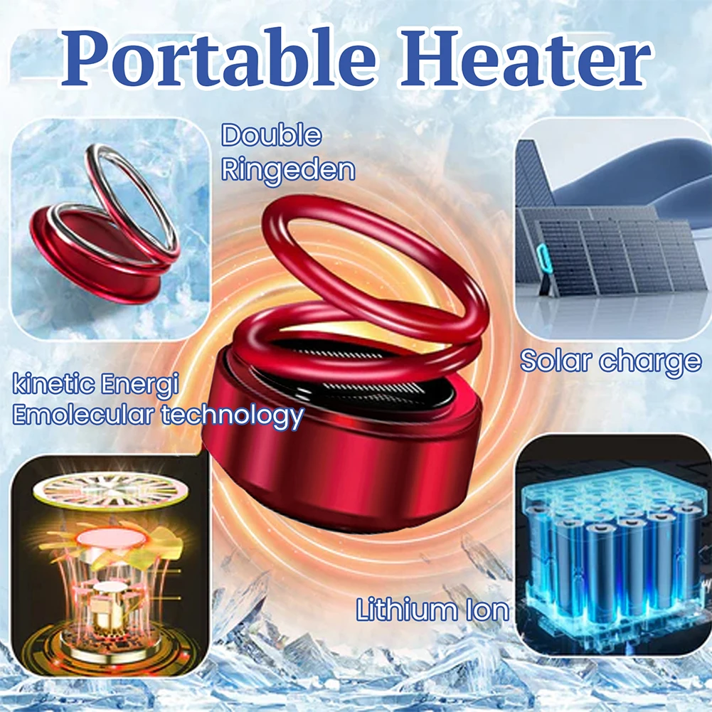 Mini Car Heaters Windshield Defroster Kinetic Heater for Vehicles Mini Portable Kinetic Molecular Heater Auto Winter Accessories