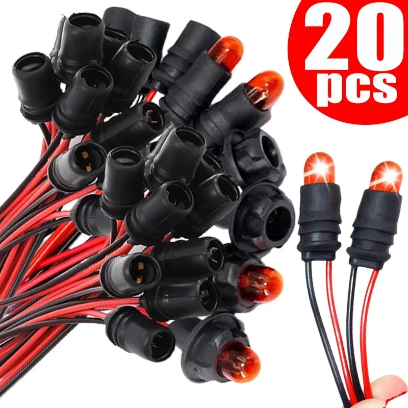 LED Lamp Bulb Base Light Holder LED Lamp Bulb Light Bulb Socket Socket Connector Plug Adapter T10 W5W Car Wedge Light Bulb Socket Connector Holder Extension LED Lamp Bulb Base Holder Socket Wedge Base Light Plug