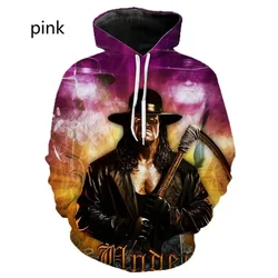 Fashion 3D Wrestler The Undertaker Printed Hoodies Pop Men Lord Of Death Valley Graphic Sweatshirts Kid Cool Streetwear Pullover