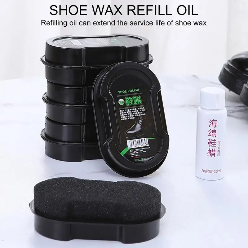 Multi-functional Double-faced Shoe Polish Leather Cleaner Shoes Brush Care Sponge Transparent Wax leather care cream leather shoe brush