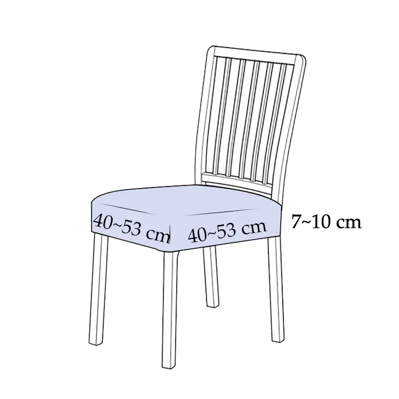 Waterproof Chair Cover Spandex Jacquard Chair Pad Cushion Adjustable Cover Dining Room Upholstered Chair Case Seat Cover 2024 2