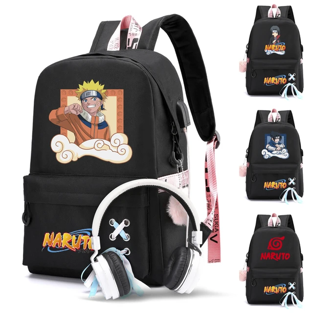 Naruto Backpacks Naruto School Bags USB Backpacks NTG002