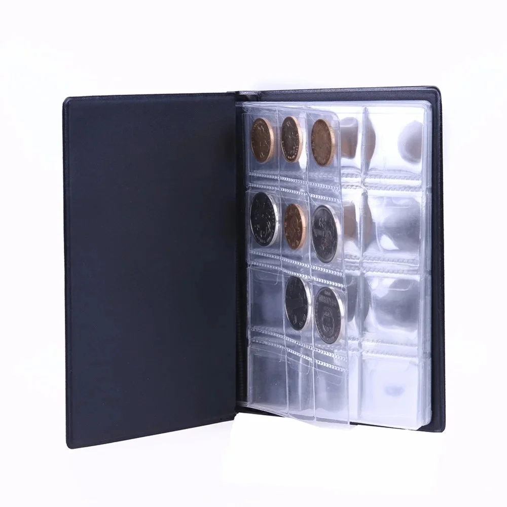 

Coin Storage Coin Album & Folder 120 Coin Collection Holders Storage Penny Pockets Money Album Book Case For Coins Gifts