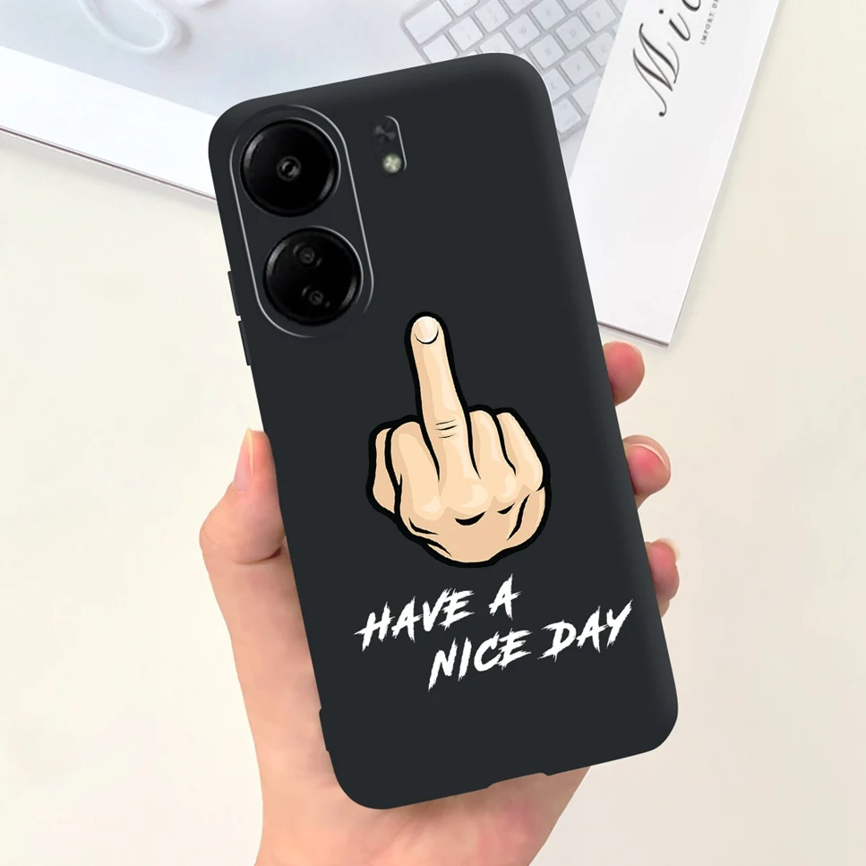 For Xiaomi POCO C65 Case Cute Cartoon Cat Painted TPU Silicone Back Cover For Xioami POCO C65 POCOC65 C 65 6.74 Phone Case Funda