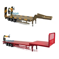 Metal Heavy CNC 3Axle RC Trailer Assembled for 1/14 Tamiyaya RC Tractor Truck DIY Military Vehicle TH19954-SMT5 1